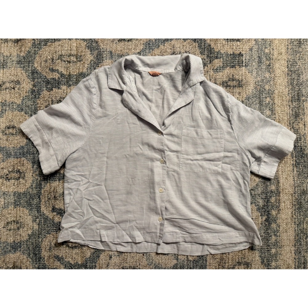 Eberjey Relaxed Short Sleeve & Pant PJ Set Size Medium Excellent Condition